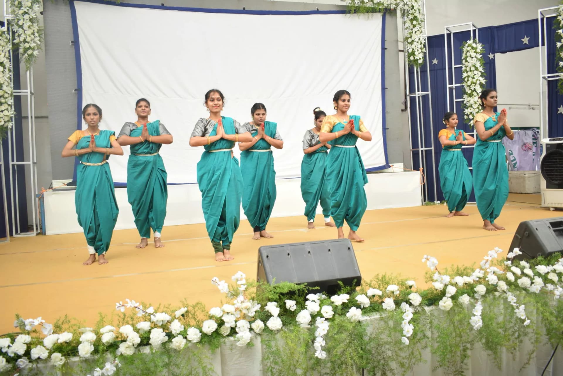 Cultural performance in auditorium