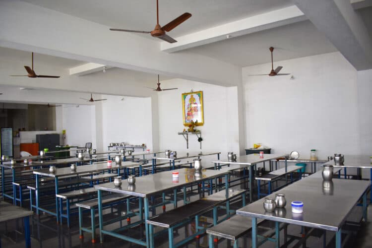Boys hostel dining area
