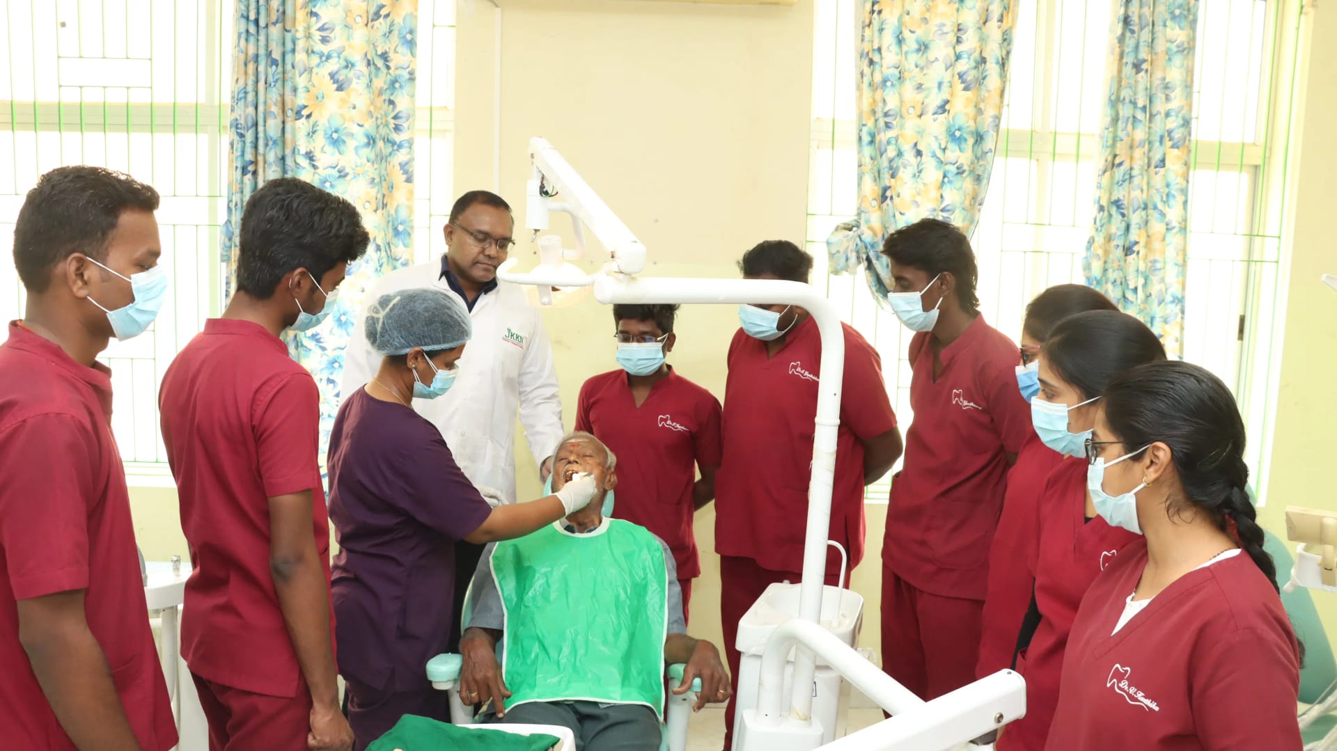 Clinical teaching at the JKKN dental hospital